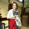 Drica Moraes prestigiou estreia da peça 'Círculo da Transformação em Espelho' na noite de quinta-feira, 5 de outubro de 2017