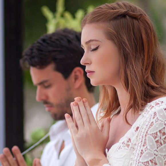 Convidados de Marina Ruy Barbosa tiveram que baixar um aplicativo que gera uma senha para conseguirem entrar na festa 