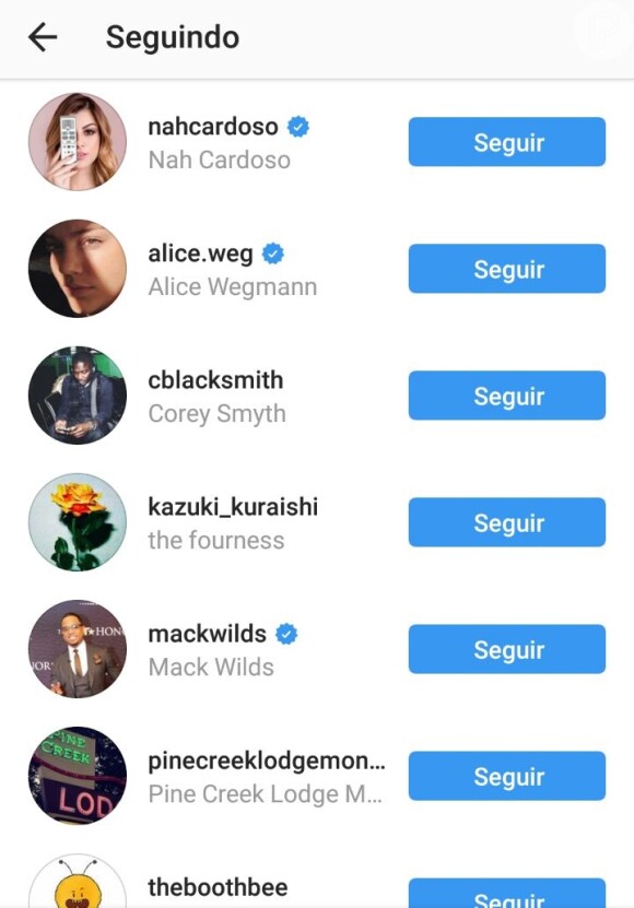John Mayer segue Alice Wegmann e Nah Cardoso no Instagram