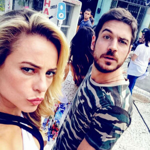 Paolla Oliveira e Marco Pigossi postaram o mesmo vídeo nas respectivas redes sociais