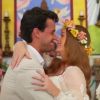 Casamento religioso de Marina Ruy Barbosa e Xande Negrão ganha clipe, divulgado ao Purepeople nesta sexta-feira, dia 13 de outubro de 2017