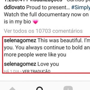 Selena Gomez faz elogio à Demi Lovato na web