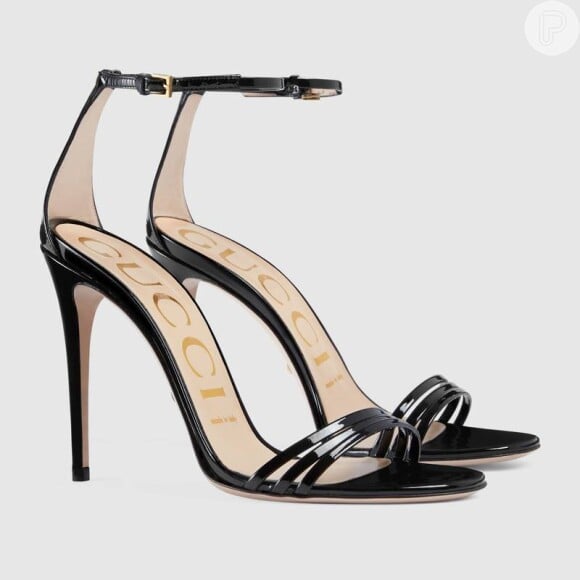 As sandálias Gucci usadas por Bruna Marquezine custam € 590, aproximadamente R$ 2.220