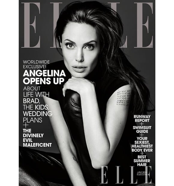 Angelina Jolie é capa da revista 'Elle' do mês de junho