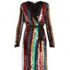 O vestido arco-íris Attico passou de $ 2.805, cerca de R$ 9,3 mil, para $ 1.824, aproximadamente R$ 6 mil, no site Moda Operandi