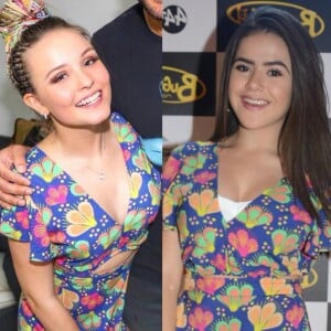 Larissa Manoela repetiu o vestido usado por Maisa Silva, em fevereiro, durante viagem a Porto Seguro, em setembro de 2017