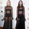 A atriz Fiorella Mattheis e a modelo brasileira Bruna Tenório optaram pelo mesmo vestido Dior em bailes de gala
