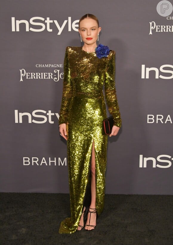 Kate Bosworth investiu no brilho com um longo Alexandre Vauthier, coleção primavera 2018, no InStyle Awards, realizado em Los Angeles, na Califórnia, em 23 de outubro de 2017