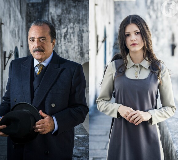 Na novela 'Tempo de Amar', José Augusto (Tony Ramos) vai para Lisboa em busca de sua neta, Mariana, filha de Maria Vitória (Vitória Strada)