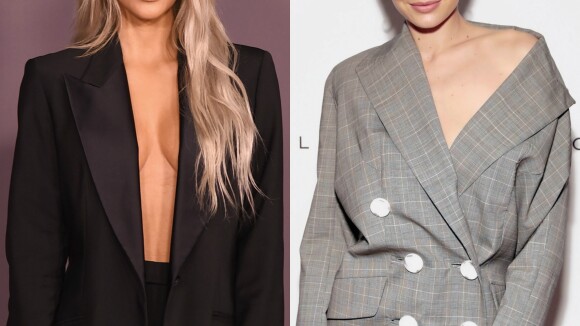 Alfaiataria sexy: Kim Kardashian e Gigi Hadid ousam em looks com blazer. Fotos!