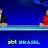 Carlos Nascimento dividiu a bancada do 'SBT Brasil' com Rachel Sheherazade