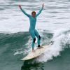 Isabella Santoni mostrou habilidade no surfe