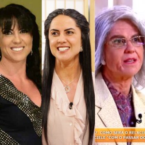 Graciele Lacerda, noiva de Zezé, também viu o tempo passar e surgiu mais velha no programa de TV