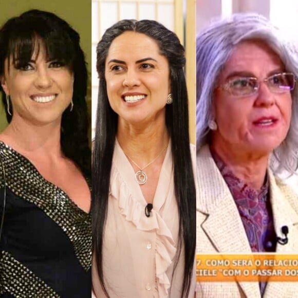 Graciele Lacerda, noiva de Zezé, também viu o tempo passar e surgiu mais velha no programa de TV