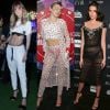 Aline Gotschalg, Miley Cyrus e Kendall Jenner já ousaram em looks com lingerie à mostra. Veja mais famosas adeptas da tendência!