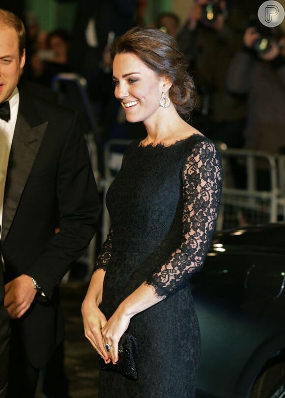 Kate Middleton usou vestido pela primeira vez em 2014, quando ainda estava grávida de Charlotte