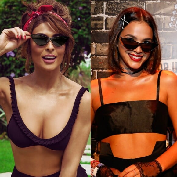 Juliana Paes entregou que tinha uma 'invejinha boa' de um acessório usado por Bruna Marquezine. Veja abaixo!