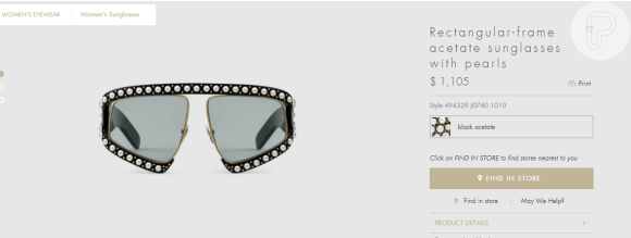 Larissa Manoela escolheu óculos cheios de estilo da grife Gucci