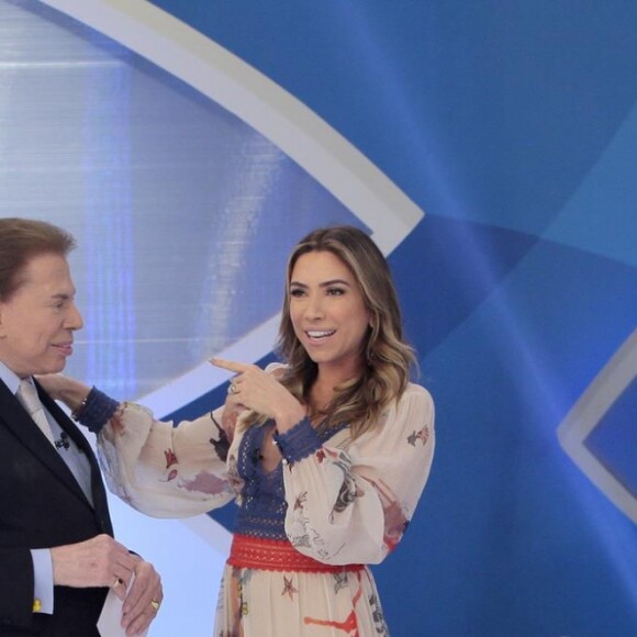 Patricia Abravanel anunciou a gravidez no 'Programa Silvio Santos'