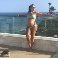 Ivete Sangalo mostra o barrigão em foto de biquíni: 'Tô muito gravidínea'