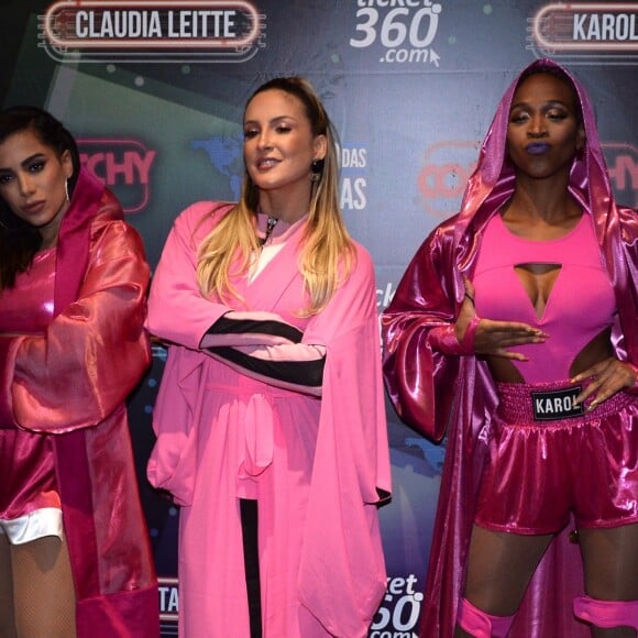 Anitta recebeu Claudia Leitte e Karol Conka no show 'Combatchy'