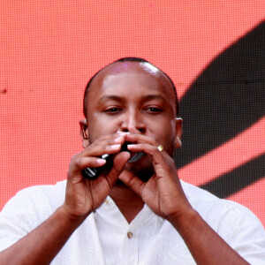 Thiaguinho marcou presença na Maratona da Alegria Villa Mix no Parque Olímpico da Barra da Tijuca, Zona Oeste do Rio de Janeiro