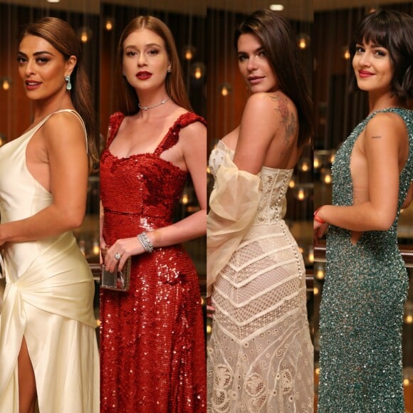 Juliana Paes, Marina Ruy Barbosa, Mariana Goldfarb e Giulia Buscacio esbanjam glamour no Emmy 2017