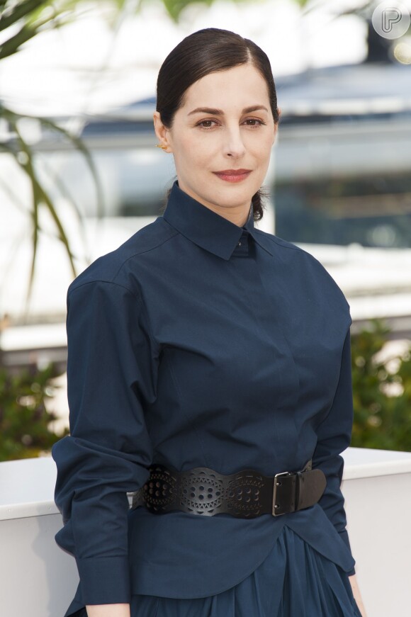 Amira Casar participa da coletiva de imprensa de 'Saint Laurent' no Festival de Cannes 2014