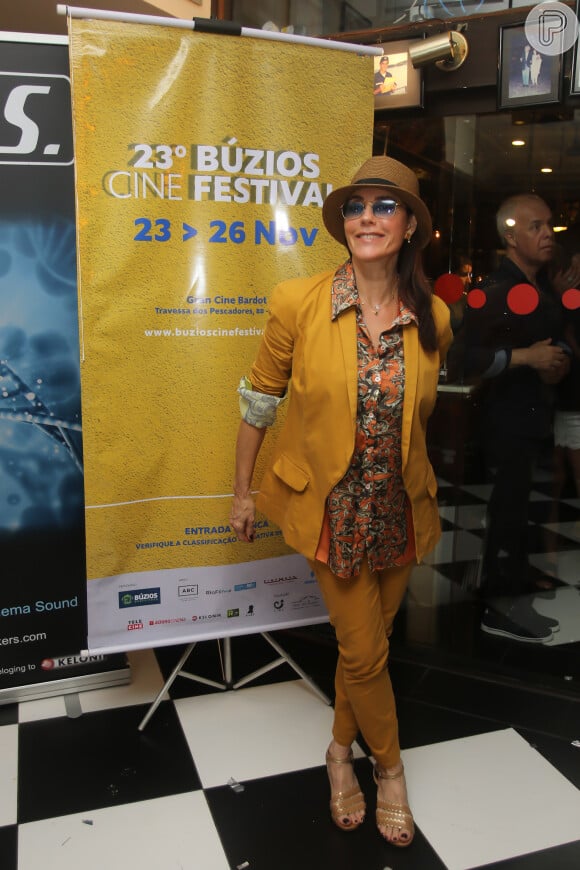 Christiane Torloni conferiu o Búzios Cine Festival no fim de semana