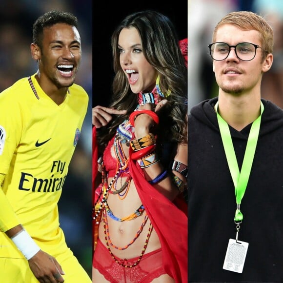 Alessandra Ambrosio comenta em brincadeira com Matheus Mazzafera que se casaria com Neymar e Justin Bieber