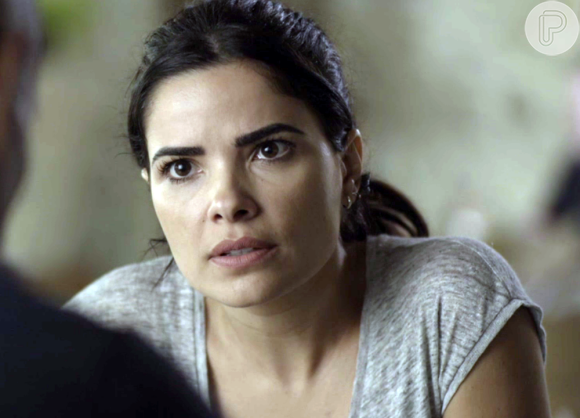 Na novela 'Pega Pega', Antônia (Vanessa Giácomo) ficará feliz por dar voz de prisão a Malagueta (Marcelo Serrado)