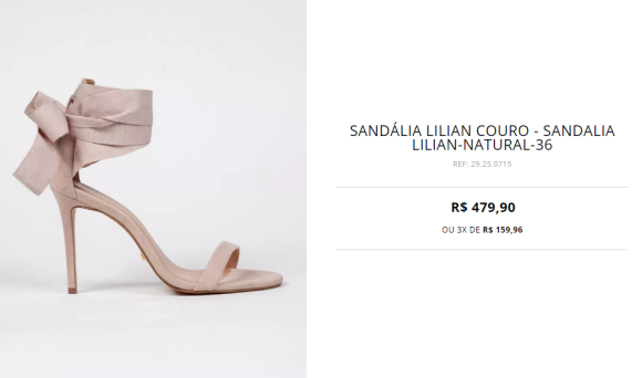 Camila Coutinho elegeu sandália da Le Lis Blanc de R$ 479,90 para evento da marca