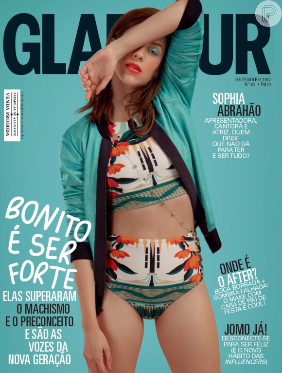 Sophia Abrahão é a capa de dezembro da revista 'Glamour'