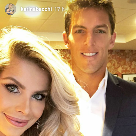 Karina Bacchi está namorado o ex-jogador de futebol e empresário Amaury Nunes