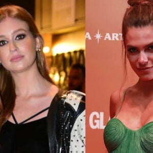 Marina Ruy Barbosa teria deixado festa da revista 'Glamour' ao notar que Mariana Goldfarb usava um vestido semelhante ao seu. A atriz e a apresentadora negaram o suposto mal-estar