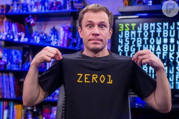 Apresentador Tiago Leifert esteve na Comic Con Experience para gravar reportagem para o 'Zero1'