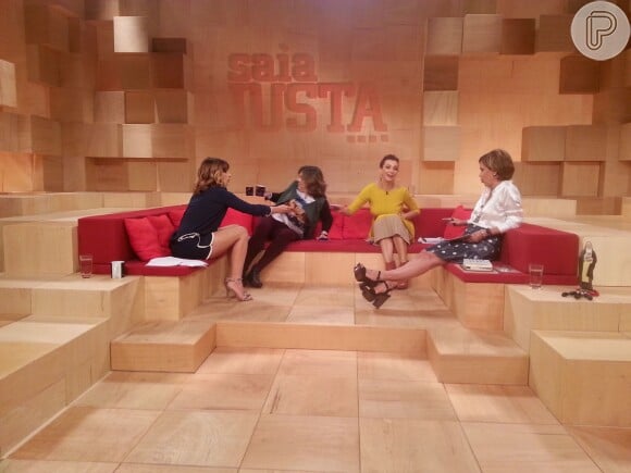 Maria Ribeiro integra o time de apresentadoras do 'Saia Justa' do GNT; a atriz volta à TV na novela 'Falso Brilhante', na Globo
