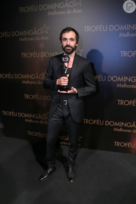 Julio Andrade no Prêmio Melhores do Ano, promovido pelo 'Domingão do Faustão' na noite deste domingo, 10 de dezembro de 2017