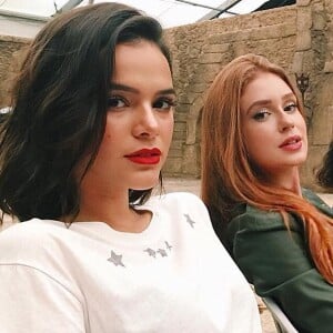 Marina Ruy Barbosa rejeita rivalidade entre fãs dela com os de Bruna Marquezine: 'Eu e a Bruna começamos a ver algumas coisinhas dos fãs e a gente falou: 'Epa, pera! Vamos parar com isso agora, antes da novela, para não dar problema'