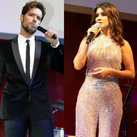 Paula Fernandes e Thiago Arancam estiveram na 15ª edição do Natal do Bem, realizado no Palácio Tangará, em São Paulo, na noite desta terça-feira, 12 de dezembro de 2017