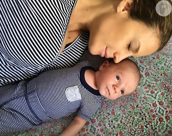 Gael, filho de Maíra Charken, nasceu em 5 de outubro de 2017