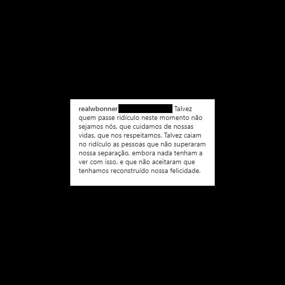 William Bonner chamou de 'ridíciulo' o ataque à namorada, Natasha Dantas
