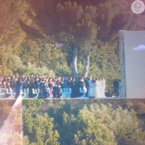 Kim Kardashian e Kanye West se casaram em Forte Di Belvedere, em Florença, na Itália, em 24 de maio de 2014
