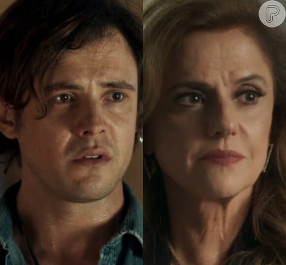 Gael (Sérgio Guizé) consegue convencer a mãe, Sophia (Marieta Severo) a não denunciar seus companheiros de cela