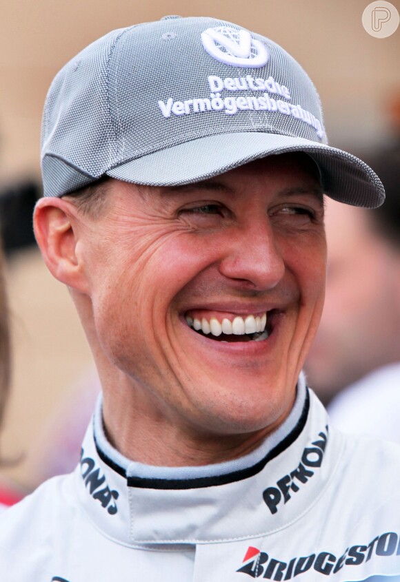 Em abril, Michael Schumacher chegou a reconhecer a mulhe, Corinna, por alguns segundos