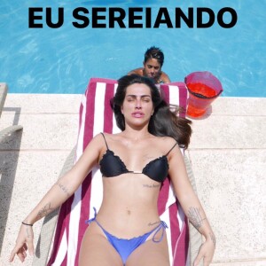 Cleo Pires foi alvo de uma brincadeira do irmão caçula, Bento