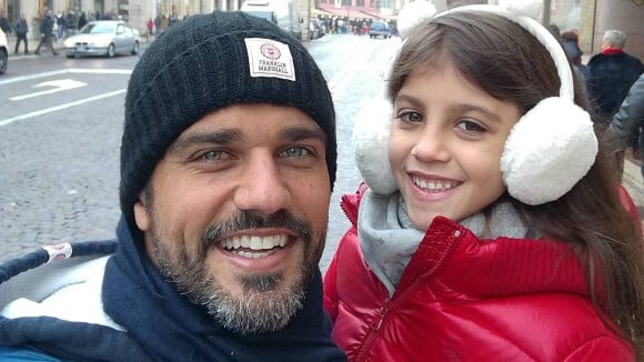 Bruno Cabrerizo homenageia filha italiana por aniversário de 7 anos: 'Meu amor'