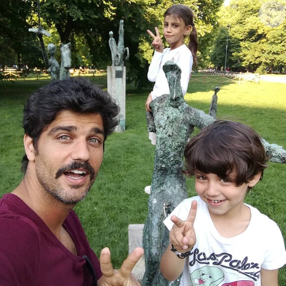Bruno Cabrerizo é pai dos italianos Gaia, de 7 anos, e Elia, de 4 anos,