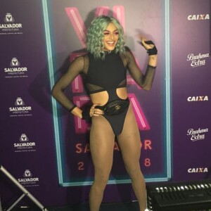 Pabllo Vittar apostou em um body cavado para o evento em Salvador