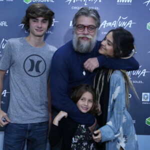 Fabio Assunção, com filhos, e Pally Siqueira estiveram no Parque Olímpico, Zona Oeste do Rio de Janeiro, nesta quinta-feira, 28 de dezembro de 2017